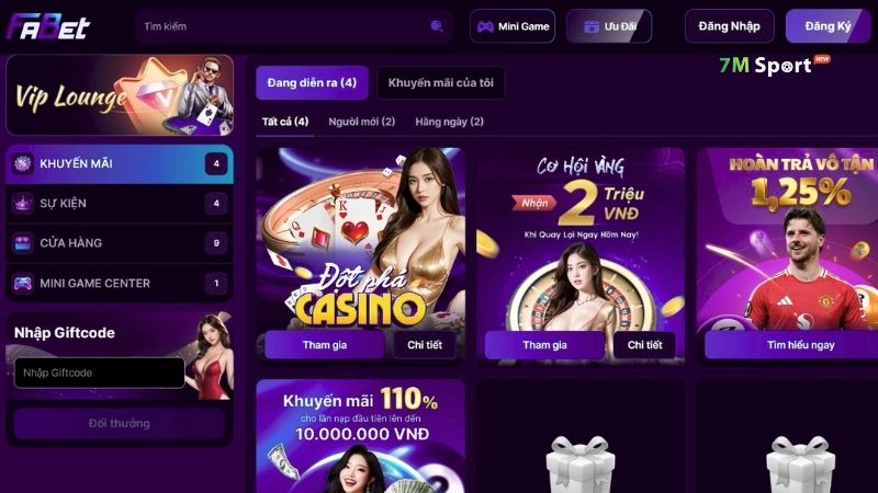 Sân chơi khuyến mãi siêu to